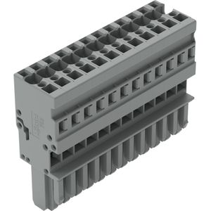 10x Wago 1-draads vrouwelijke multipoint connector, Elektronica benodigdheden + Behuizing, Grijs