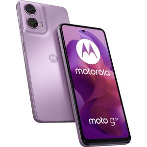 Motorola moto g24 (128 GB, Roze lavendel, 6.56"", Dubbele SIM, 50 Mpx, 4G), Smartphone, Roze