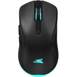 Baracuda BGM-121 Schildkröte Schwarz (Draadloze), Muis, Zwart