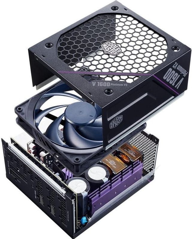 Cooler Master - V 1600W V2 - PC-Voeding - Zwart - 80+ Platina
