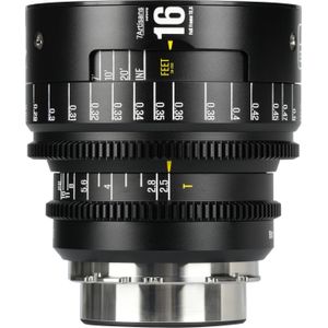 7artisans 16T25B-PL INF 16mm T2.5 INFINTE PL Mount (Black) (Arri PL, Volledig formaat), Objectief, Zwart