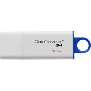 Kingston Technology DataTraveler G4 USB flash drive 16 GB USB Type-A 3.2 Gen 1 (3.1 Gen 1) Blauw, Wit