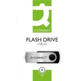 Q-CONNECT - USB-stick - Zwart - 4 GB