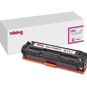 Viking - Tonercartridge Compatibel HP 128A CE323A - Magenta - 1300 pagina's