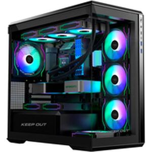 ATX Semi-toren doos KEEP OUT XC-905 PRO+ Zwart
