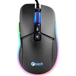 C-Tech HernÃ myÅ¡ Dawn (GM-24L), casual gaming, 6400 DPI, RGB podsvÃcenÃ, USB (Bedraad), Muis, Zwart