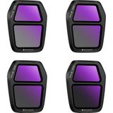 K&F Concept 4st Filtersets, ND8+ND16+ND32+ND64, HD, antireflectie groene coating, waterdicht en krasbestendig (Dronefilters, DJI Air 3s), RC drone accessoires, Groen