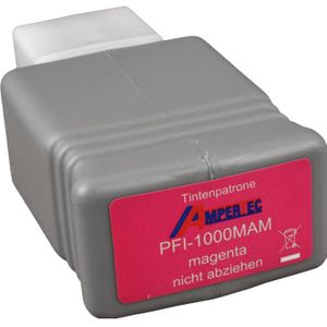 Ampertec, Inkt, Kompatible Tinte ersetzt Canon PFI-1000M magenta (M)