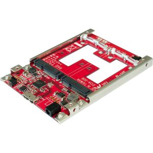 Exsys EX-3680 SSD-behuizing 2,5" Grijs Opslagruimte, Controlekaart