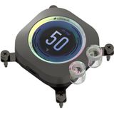 CORSAIR XC7 RGB Elite LCD Waterblok - Stealth Grijs - LCD-scherm 480 x 480 - USB-C