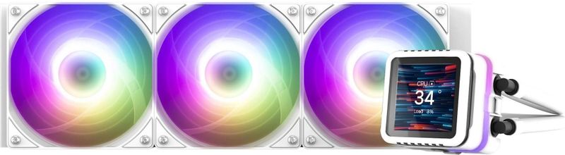 Zalman - KOI ALPHA2 DS 360mm AIO - Waterkoeler - Wit - Aluminium Radiator