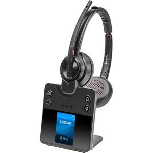 Poly SAVI 8420 KANTOORSTEREO (Draadloze, USB-A), Kantoorheadset, Zwart
