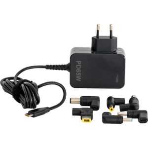 Patona - GAN PD 65W - Voeding voor Notebooks - Zwart - USB-C Power Delivery