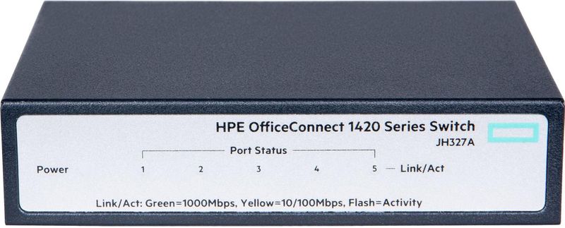HPE - OfficeConnect 1420 - Switch - Zwart - Gigabit Ethernet, PoE+, Ventilatorloos