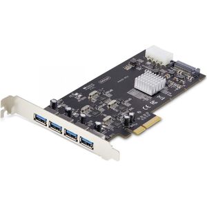 StarTech - 4-Poorts USB-A PCIe Kaart - 5 Gbps - Controlekaart