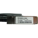 BlueLAN - QSFP-100G-CU2M-HU - DAC Kabel - Zwart - Koper - 2 Meter