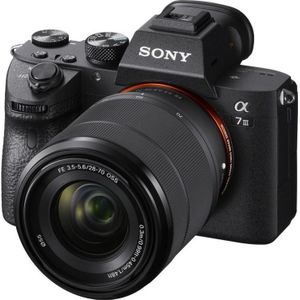 Sony Alpha 7 III Kit (28 - 70 mm, 24.20 Mpx, Volledig formaat), Camera, Zwart