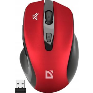 Defender PRIME MB-053 Muis draadloos, rood, 1600DPI (Draadloze), Muis, Rood