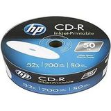 HP - CRE00070WIP - CD-R - 80Min/700MB - Printable - Cakebox - 50 st.