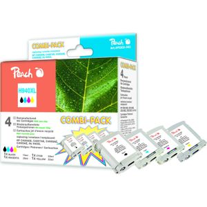 Peach 316219 inktcartridge 4 stuk(s) Zwart, Cyaan, Magenta, Geel