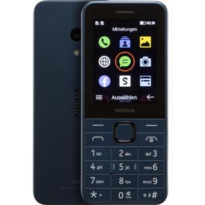 Nokia 225 4G donkerblauw (2024) (2.40", 0.30 Mpx, 4G), Sleutel mobiele telefoon, Blauw