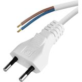 Emos - Netkabel - Wit - PVC - 3m - 2x 0,75mm2