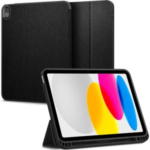 Spigen URBAN FIT IPAD 10.9 2022 ZWART (iPad 2022 (10e generatie)), Tablethoes, Zwart