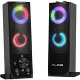 Blow - 2 in 1 Bluetooth-luidspreker - Set van 2 pc-speakers - RGB LED-verlichting