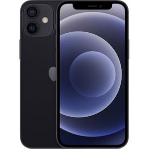 Re!commerce iPhone 12 Mini (128 GB, Black, 5.40"", 12 Mpx, Enkele SIM, A / Als nieuw), Tweedehands mobiele telefoons, Zwart