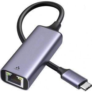 PowerGuard USB-C to 2.5G Ethernet Adapter, Netwerkadapter, Zwart