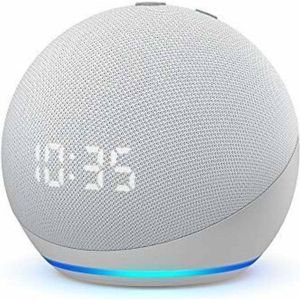 Amazon Echo Dot (4e gen.) met klok (Amazon Alexa), Slimme luidsprekers, Wit