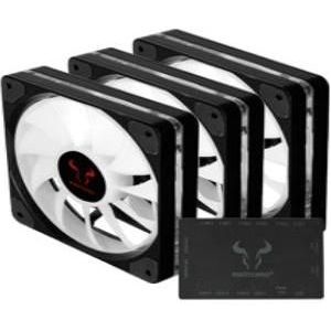 Riotoro Quiet Storm (120 mm, 3 x), PC ventilator, Veelkleurig