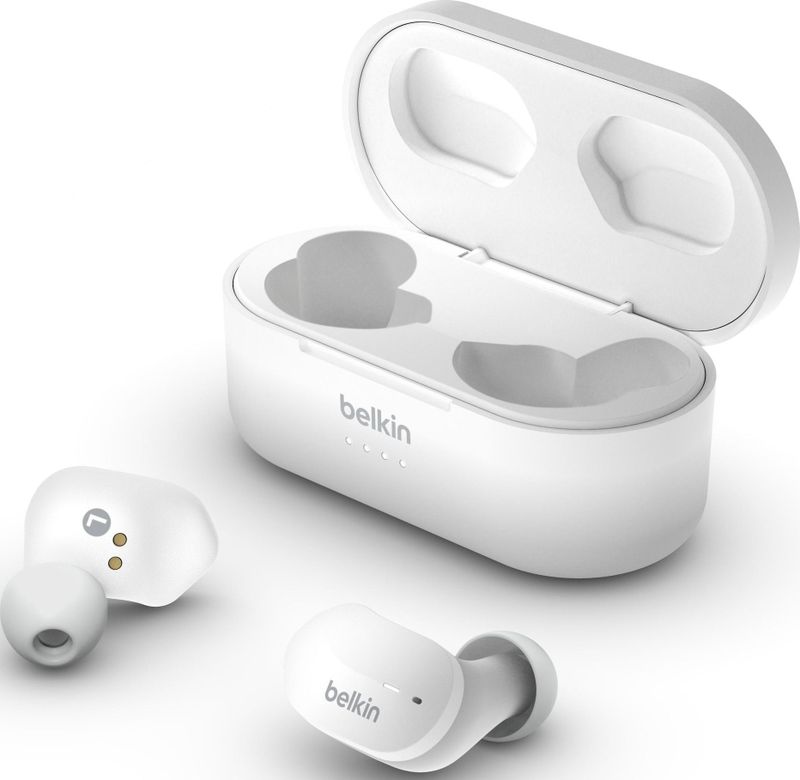 Belkin Soundform (Geen ruisonderdrukking, 24 h, Draadloze), Koptelefoon, Wit