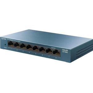 TP-Link Switch Desktop (8 ports), Netwerkschakelaar, Blauw