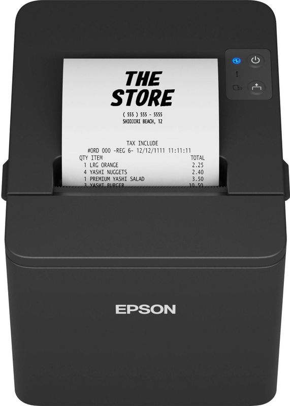 Epson - TM-T20IV - Ontvangstbewijsprinter - Zwart - 203 dpi - USB - RS232 - Ethernet