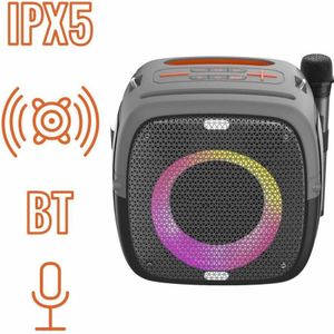 Manta SPK340 Ares (10 h, Elektrische stroom), Bluetooth luidspreker, Zwart