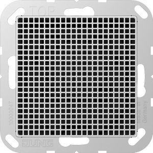 JUNG JG LSM A 4 AL luidsprekermodule, ca. 2,5 W, 4 Ohm, Elektronica benodigdheden + Behuizing, Zilver