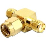 Delock - SMA Buchse - SMA Stecker - SMA Buchse T-Stück