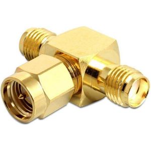 Delock - SMA Buchse - SMA Stecker - SMA Buchse T-Stück