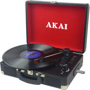 Akai Professional Gramophonas Akai ATT-E10 (Handmatig), Platenspeler, Zwart