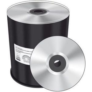 MediaRange CD-R / 80min 52x schrijfsnelheid blank/blank, zwarte schrijfzijde, 100s cakebox (100 x), Optische gegevensdrager