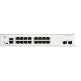 Cisco - Catalyst 1300 - Netwerkschakelaar - Wit - 16 PoE Poorten - 18 Havens