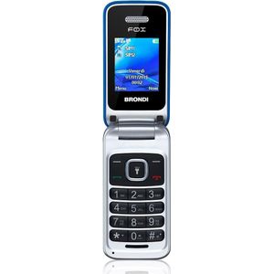 Brondi Vos (1.77", 1.30 Mpx, 2G), Sleutel mobiele telefoon, Blauw, Wit