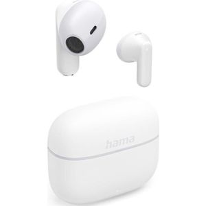 Hama Bluetooth-Kopfhörer Freedom Light II, TWS Earbuds, Mikrofon, Weiss (Draadloze), Koptelefoon, Wit