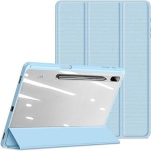 Dux Ducis Toby Serie Leren Boekomslag Hoesje (Galaxy Tab S7+, Galaxy Tab S7 FE, Galaxy Tab S8+), Tablethoes, Blauw