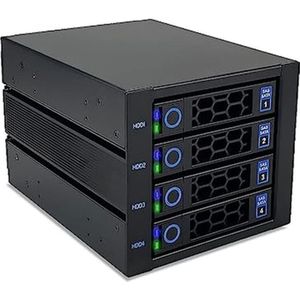 Fantec WR-C3141-12G Backplane - Zwart - Voor 4x 3,5/2,5 HDD/SSD