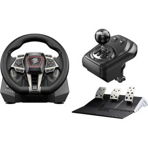 MadCatz Kierownica Mad Catz M.2.X Pro Racing Force Feedback Wheel (PC, PS4, Xbox One S, Xbox serie X, Xbox serie S, Xbox One X), Controller, Zwart, Zilver
