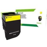 Lexmark 80C2SYE tonercartridge 1 stuk(s) Origineel Geel
