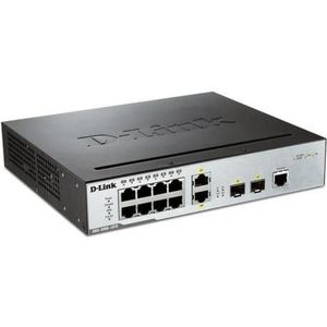 D-Link DGS-3000-10TC netwerk-switch L2 Gigabit Ethernet (10/100/1000) Power over Ethernet (PoE) Zwart