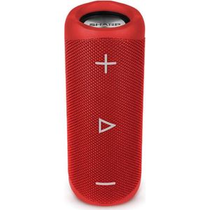 Sharp Gx-bt280 (12 h, Oplaadbare batterij), Bluetooth luidspreker, Rood